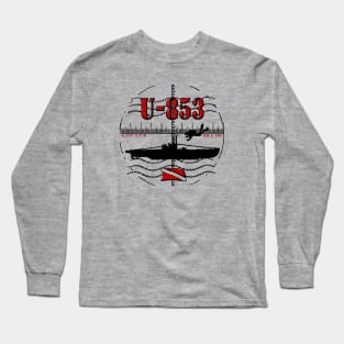 U-853 German U-boat World War II Submarine Wreck Diving North Carolina Dive Long Sleeve T-Shirt